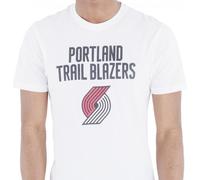 New Era Portland Trail Blazers NBA Team Logo Tee White T-Shirt Men M L XL XXL