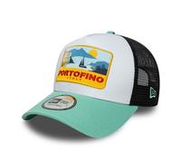 NEW ERA PORTOFINO ITALY TRUCKER CAP.9FORTY LOCATION PATCH MESH BASEBALL HAT S26