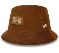New Era Red Bull Racing Cord Brown Bucket Hat Official Merchandise (S)