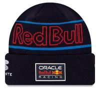 2024 Red Bull Racing Sergio Perez Team Navy Cuff Knit Beanie Hat Adults One Size Polyester Made By: New Era