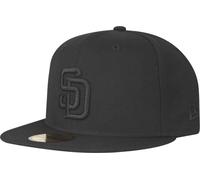New Era San Diego Padres Black On Black Cap 59Fifty Fitted Limited Edition
