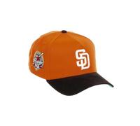 New Era San Diego Padres MLB 40th Anniversary Sidepatch Orange Black Cord 9Forty A-Frame Snapback Cap - One-Size