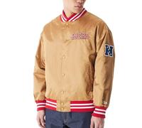 New Era San Francisco 49ers NFL Satin Bomber Gold Bomber Jacket