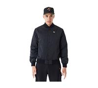 New Era Satin Bomber Jacket Black