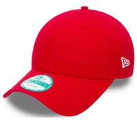 New Era Scarlet Red Rot Blank Velcroback 940 9Forty Adjustable Curved Cap