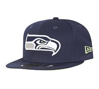 Seattle Seahawks NFL Cap New Era Navy Logo Fitted Hat - New
