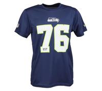 New Era Seattle Seahawks T Shirt NFL Supporters Tee 2 Navy - L