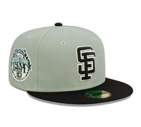 New Era SF San Francisco Giants 59FIFTY Cooperstown 1984 All-Star Game Side Patch Fitted Cap, Hat, Sage Black, 7.5