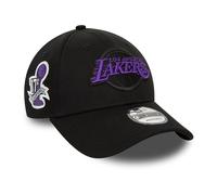 New Era Side Patch 9forty Los Angeles Lakers Cap Black