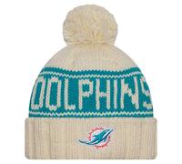 New Era Sideline Women Knit Beanie - NFL Miami Dolphins - One Size White