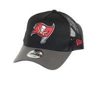 New Era Tampa Bay Buccaneers NFL Two Tone Black Grey 9Forty A-Frame Adjustable Trucker Cap