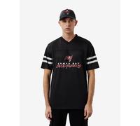 New Era Team NFL Script Mesh Tampa Bay Buccaneers Short Sleeve T-Shirt Black Red White - M