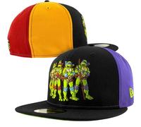 New Era Teenage Mutant Ninja Turtles Quad Colors 59Fifty Fitted Hat (UK, Numeric, 7 7/8, Multicolor)