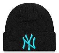 New Era Toddler New York Yankees MLB Fine Knit Cuffed Beanie Hat - Black 2-4 Yrs