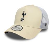 New Era Tottenham Hotspur, Spurs, Official Merchandise, Seasonal Cream E-Frame Trucker Baseball Cap, Adjustable