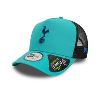 New Era Tottenham Hotspur Trucker Cap, E-Frame, Teal Blue and Black Mesh, Adjustable
