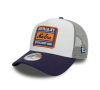 New Era Trucker Cap hat Adjustable Snapback mesh Curved Visor Patch Summer White Blue