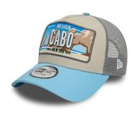 New Era Trucker Cap - License Plate Mexico Cabo - One Size Beige
