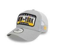 New Era Trucker Cap New York Big Apple hat Adjustable Curved Visor mesh Grey