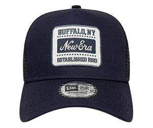 New Era Trucket Patch Cap Blue