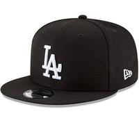 New Era Unisex-Adult MLB 9Fifty Black White Primary Logo Adjustable Snapback Hat Cap One Size Fits All, Los Angeles Dodgers, One size