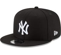 New Era Unisex-Adult MLB 9Fifty Black White Primary Logo Adjustable Snapback Hat Cap One Size Fits All, New York Yankees, One size