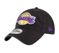 New Era Unisex-Adult NBA Core Classic 9TWENTY Basketball Black Alternate Adjustable Hat Cap One Size Fits All, Los Angeles Lakers, One size