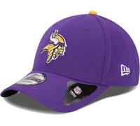 New Era Unisex-Adult NFL 39THIRTY Team Color Primary Primary Logo Stretch Fit Flex Football Cap Hat, Minnesota Vikings - Purple, M/L