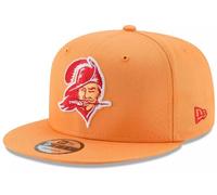 New Era Unisex-Adult NFL 9FIFTY Historic Legacy Throwback Logo Adjustable Snapback Hat Cap One Size Fits All, Tampa Bay Buccaneers - Orange, One size