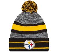 New Era Unisex-Adult NFL Official Sport Knit Classic Cuffed Knit Pom Beanie Hat (Pittsburgh Steelers)