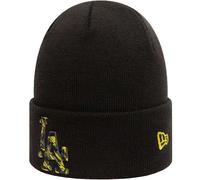 New Era Unisex Adults LA Dodgers Camo Logo Cuff Warm Winter Beanie Hat - Black