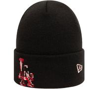 New Era Unisex Adults LA Dodgers Camo Logo Cuff Winter Beanie Hat - Black