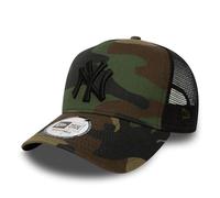 New Era Trucker Cap Clean Trucker One Size Woodland Camo Black