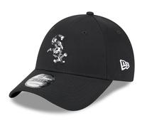 NEW ERA CHICAGO WHITE SOX BASEBALL CAP 9FORTY MLB INFILL BLACK STRAPBACK HAT W23