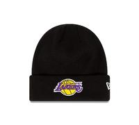 New Era LA Lakers Essentials Cuff Kint Warm Winter Beanie Hat - Black