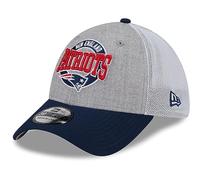 New Era 39Thirty Stretch Mesh Cap - New England Patriots - M/L Grey