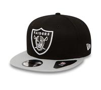 New Era Las Vegas Raiders NFL Cotton Block Black Grey 9Fifty Adjustable Snapback Cap