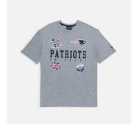 New Era Unisex NFL Games Collegiate Oversized England Patriots HGR T-Shirt, Grey Med, L EU