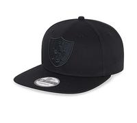 New Era Las Vegas Raiders NFL Black on Black 9Fifty Snapback Cap - S-M (6 3/8-7 1/4)
