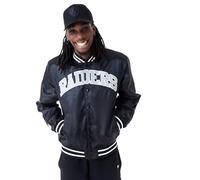 New Era Varsity Satin Bomber Jacket Las Vegas Raiders - S Black