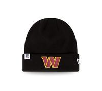 New Era Washington Commanders Loop Label Knit Beanie NFL Cap Black