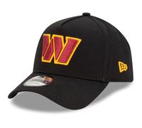 New Era Washington Commanders NFL Evergreen Black 9Forty Adjustable A-Frame Cap