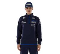 New Era Williams Racing F1 Team, Official 2026 Collection, 1/4 Quarter Zip Midlayer Jumper, Navy Blue