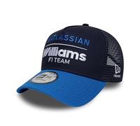 New Era Williams Racing F1 Team, Official 2026 Collection, Essentials Logo Trucker Baseball Cap, Hat, Adjustable, Navy, Blue