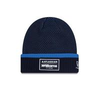 New Era Williams Racing F1 Team, Official 2026 Collection, Team Cuff Knit Beanie Hat, Stretch Fit, Navy Blue