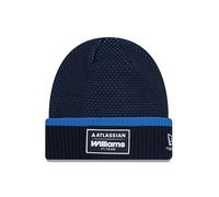 New Era Williams Racing F1 Team, Official 2026 Collection, Team Cuff Knit Beanie Hat, Stretch Fit, Navy Blue