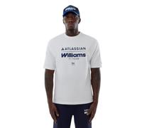 New Era Williams Racing F1 Team, Official 2026 Collection, Team Oversized Logo T-Shirt, Tee, Jersey, White (UK, Alpha, XL, Regular, Regular)