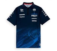 New Era Tech Polo Shirt Williams Racing F1 Team Official 2026 Navy Blue Men's L