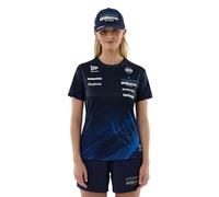 New Era Williams Racing F1 Team, Official 2026 Collection, Team Tech Women's Ladies T-Shirt, Shirt, Jersey, Navy Blue (UK, Numeric, 8, Regular, Regular)