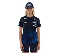 New Era Williams Racing F1 Team, Official 2026 Collection, Team Tech Women's Ladies T-Shirt, Shirt, Jersey, Navy Blue (UK, Numeric, 10, Regular, Regular)
